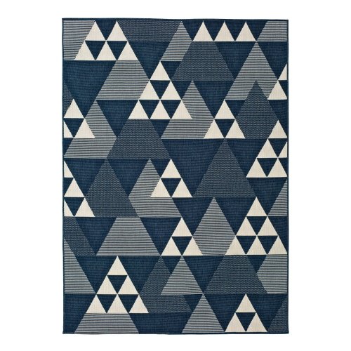 Covor pentru exterior universal clhoe triangles, 120 x 170 cm, albastru-gri
