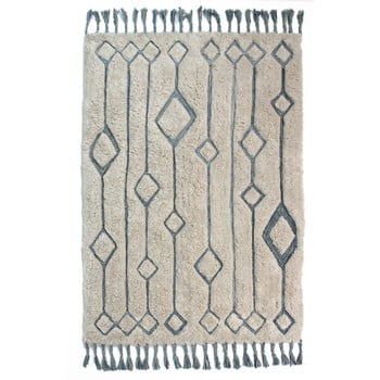 Covor țesut manual flair rugs solitaire sion, 200 x 290 cm, bej - albastru