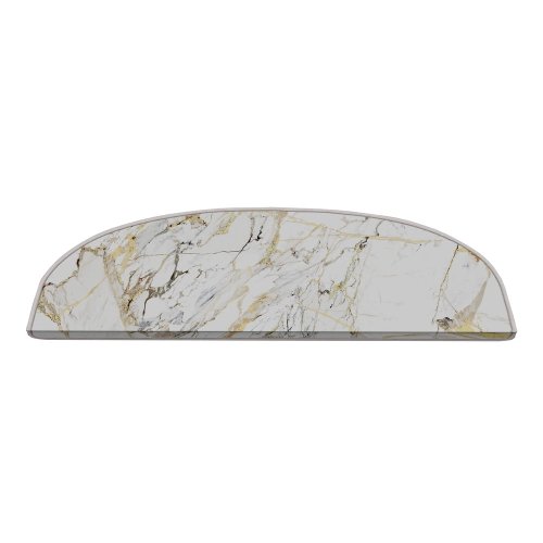 Covorașe pentru scări albe 16 buc. 20x65 cm marble art – vitaus