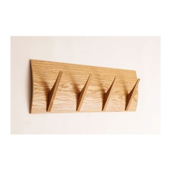 Cuier de perete din lemn masiv woodman rack naki oak large