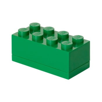 Cutie depozitare lego® mini box green lungo, verde