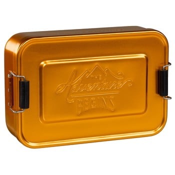 Cutie pentru gustare gentlemen's hardware gold tin