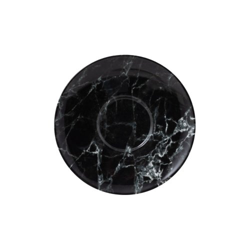 Farfurie din porțelan pentru ceașcă villeroy & boch marmory, ø 16 cm, alb - negru
