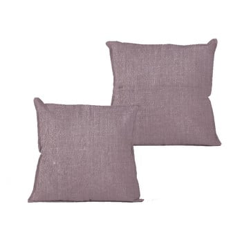 Față de pernă linen violet, 45 x 45 cm