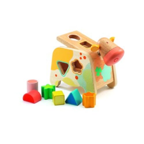 Jucărie pliabilă din lemn pentru copii cow