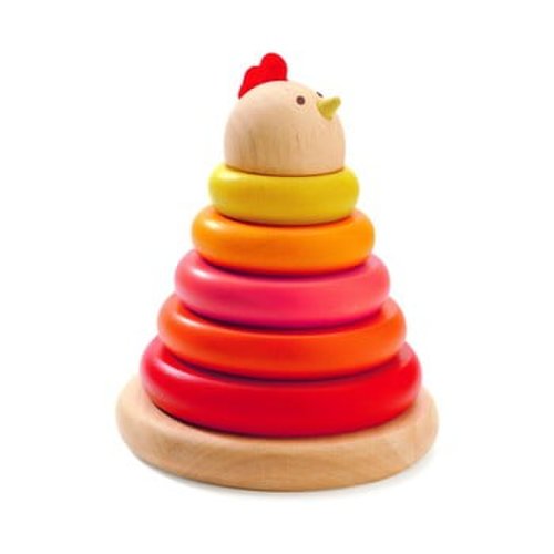 Jucărie pliabilă din lemn pentru copii djeco hen