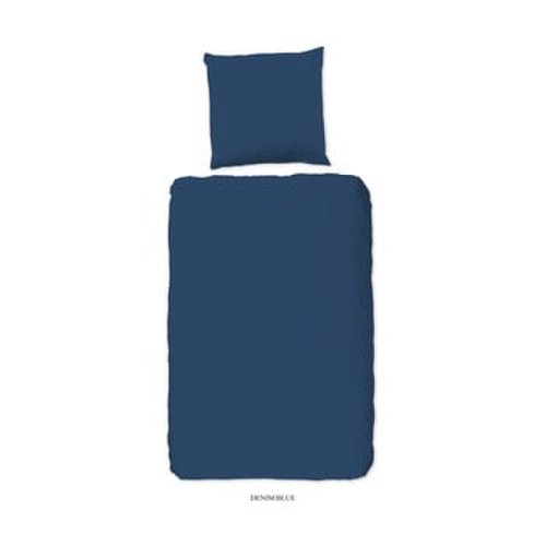 Lenjerie din bumbac pentru pat de o persoană good morning universal, 140 x 220 cm, albastru