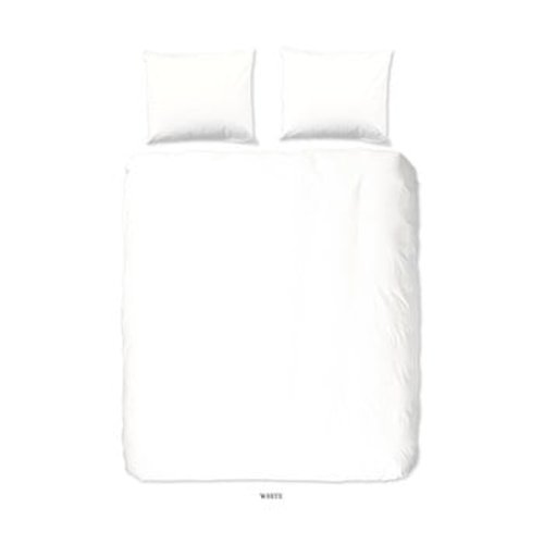 Lenjerie din bumbac pentru pat dublu good morning universal, 200 x 220 cm, alb
