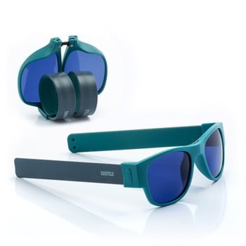Ochelari de soare pliabili innovagoods sunfold ac4, albastru