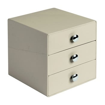 Idesign Organizator cu 3 sertare interdesign drawer, bej
