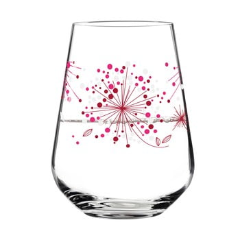 Pahar din sticlă cristalină ritzenhoff veronique jacquart red, 540 ml