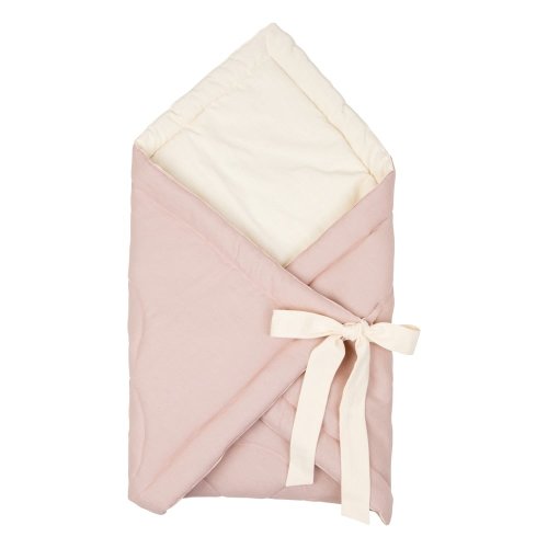Pătură de înfășat pentru bebeluși powder pink – moi mili
