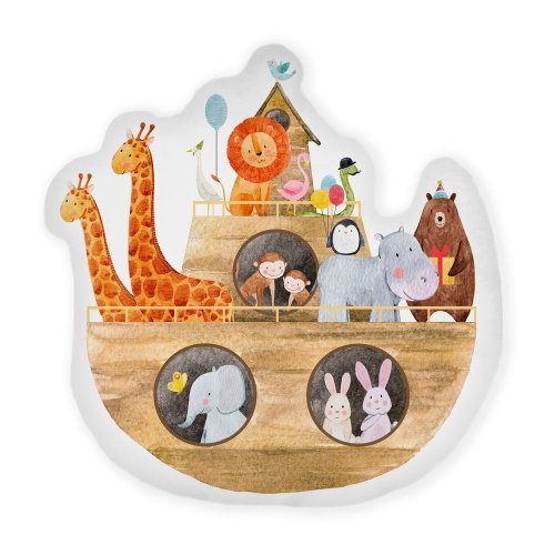 Pernă decorativă pentru copii noah's ark – folkifreckles