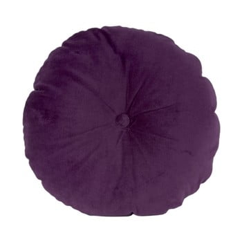 Pernă din bumbac pt living, ⌀ 45 cm, violet