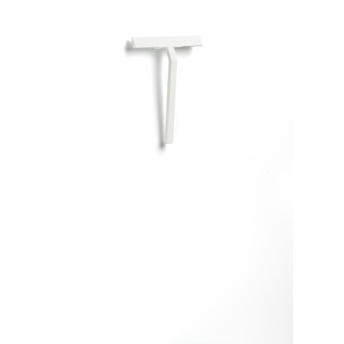 Racletă duș cu suport zona rim, lățime 22 cm, alb