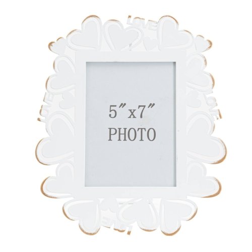 Ramă foto metalică mauro ferretti, 25 x 27,7 cm, alb