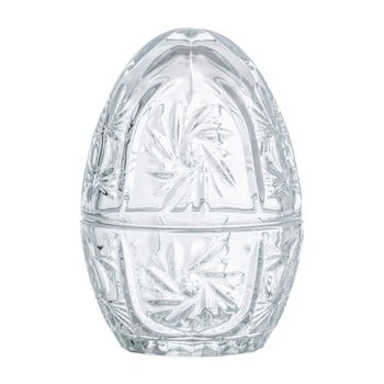 Recipient decorativ din sticlă în formă de ou bloomingville