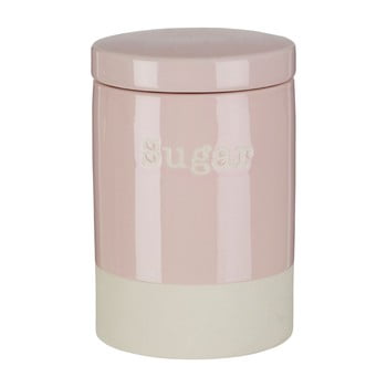 Recipient din ceramică pentru zahăr premier housewares, 616 ml, roz