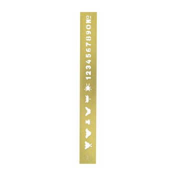 Riglă portico designs ruler, auriu