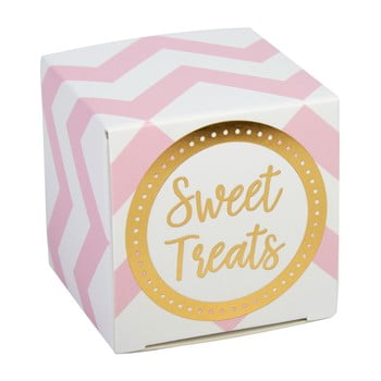 Set 10 cutii pentru dulciuri neviti pattern works, roz