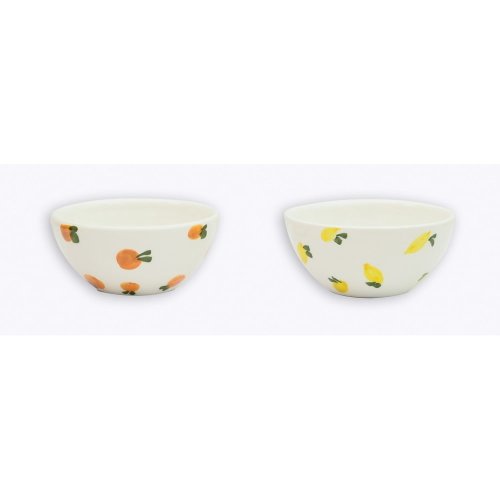 Set 2 boluri din ceramică madre selva lemon and orange