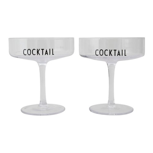 Set 2 pahare pentru cocktail design letters cocktail