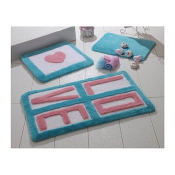 Chilai Home By Alessia Set 3 covoare de baie alessia love turquoise