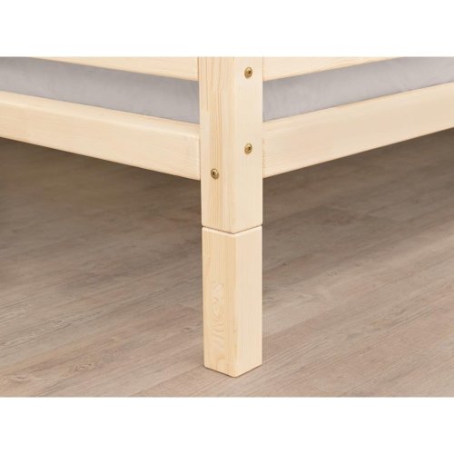 Set 4 extensii din lemn nelăcuit pentru picioarele patului benlemi, înălțime 20 cm