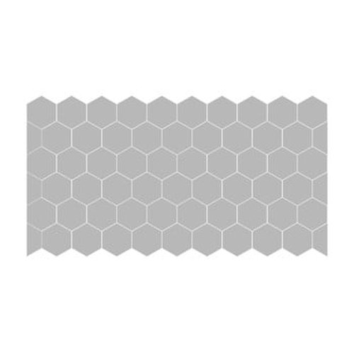 Set 50 de autocolante mate pentru sticlă ambiance hexagon