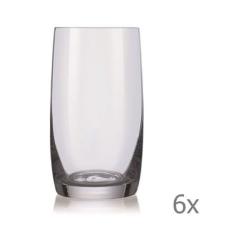 Set 6 pahare pentru whisky crystalex ideal, 380 ml