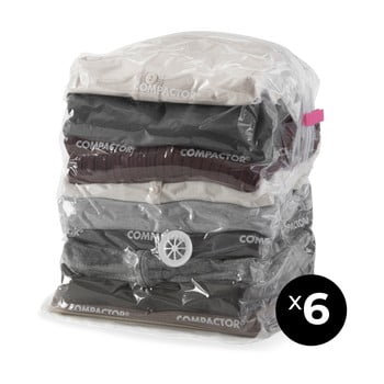 Set 6 saci cu vid pentru haine compactor compact express, 40 x 60 cm