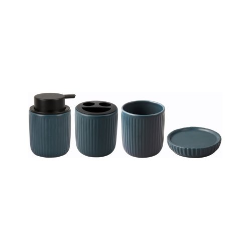 Set de accesorii de baie albastru din ceramică neat – pt living