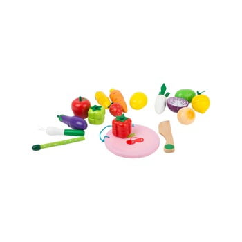 Set jucării din lemn cu magneți pentru copii legler fruits and vegatable