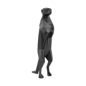 Statuetă pt living origami parrot, negru mat