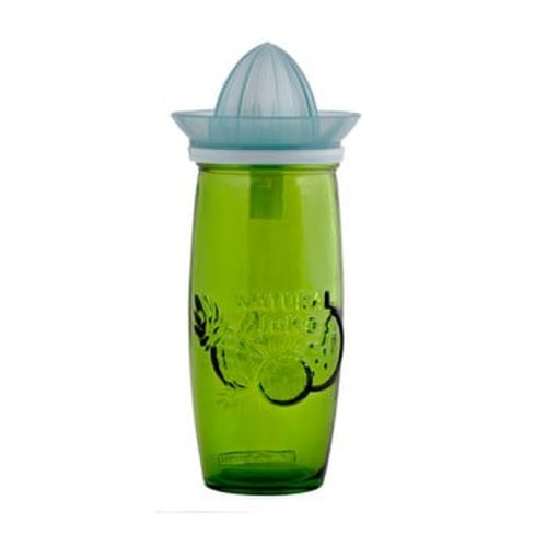 Sticlă cu storcător pentru fructe ego dekor juice, 0,55 l, verde
