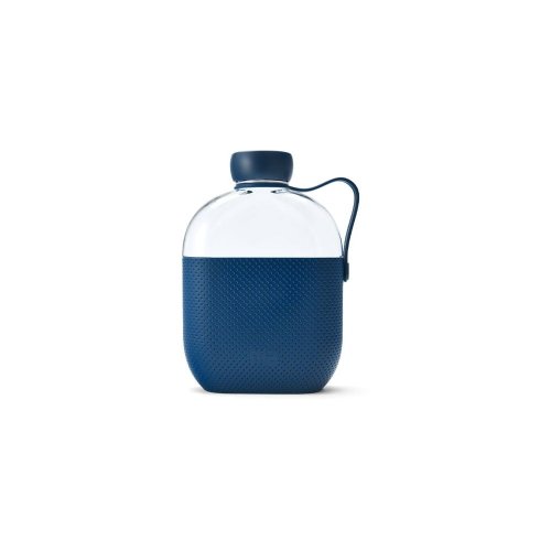 Sticlă pentru apă cu agățătoare hip space, 650 ml, albastru