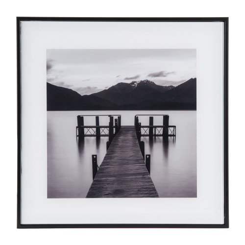 Tablou 30x30 cm pier with mountains – pt living