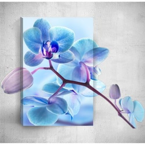 Tablou de perete 3d mosticx blue flower, 40 x 60 cm