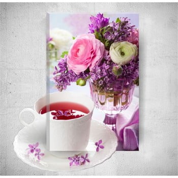 Tablou de perete 3d mosticx romantic tea time, 40 x 60 cm