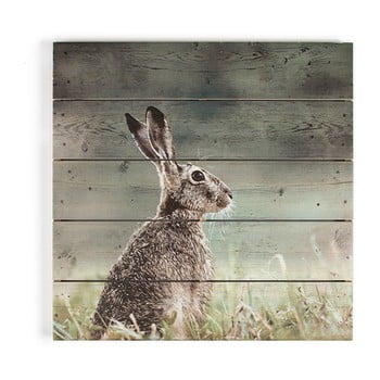 Tablou din lemn graham & brown hare, 50 x 50 cm