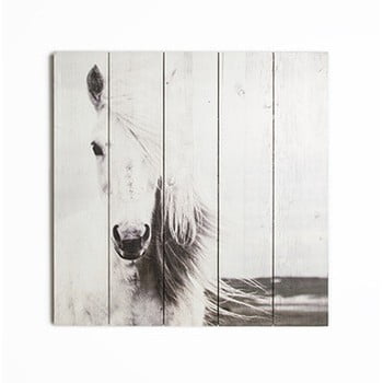 Tablou din lemn graham & brown horse, 50 x 50 cm
