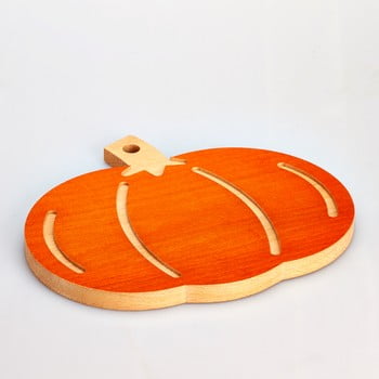 Tocător din lemn de fag bisetti pumpkin, 31,5 x 27,5 cm