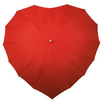 Umbrelă ambiance couer rouge, ⌀ 107 cm