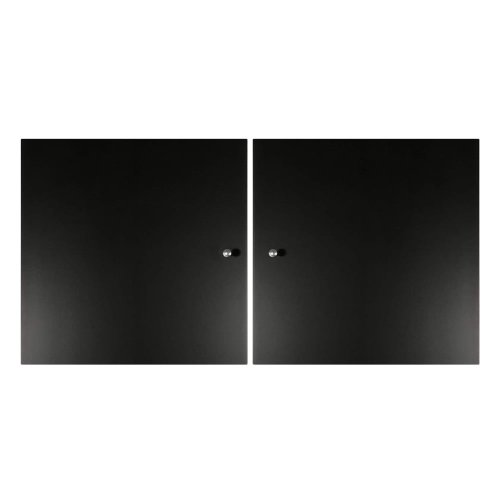 Ușă neagră pentru sistemul de rafturi modulare 2 buc 32x33 cm mistral kubus - hammel furniture