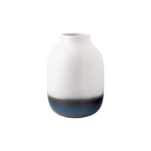 Vază din gresie ceramică villeroy & boch like lave, înălțime 22,5 cm, albastru - alb