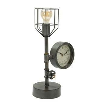 Veioză cu ceas mauro ferretti industry clock, 26 x 45 cm