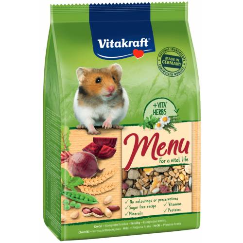 Hrana pentru hamsteri vitakraft premium menu 400g