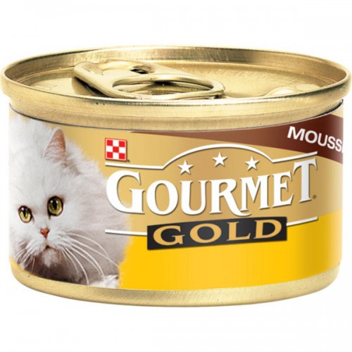 Hrana umeda pentru pisici gourmet gold mousse ficat 85 gr