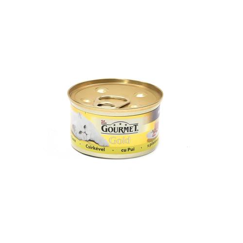 Hrana umeda pentru pisici gourmet gold mousse pui 85g