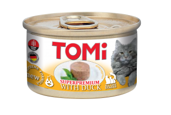 Hrana umeda pentru pisici tomi cu rata 85 g
